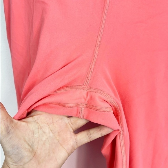 LuLuLemon Wunder Under Crop High-Rise Bright Coral Leggings - 8 - Picture 5 of 8
